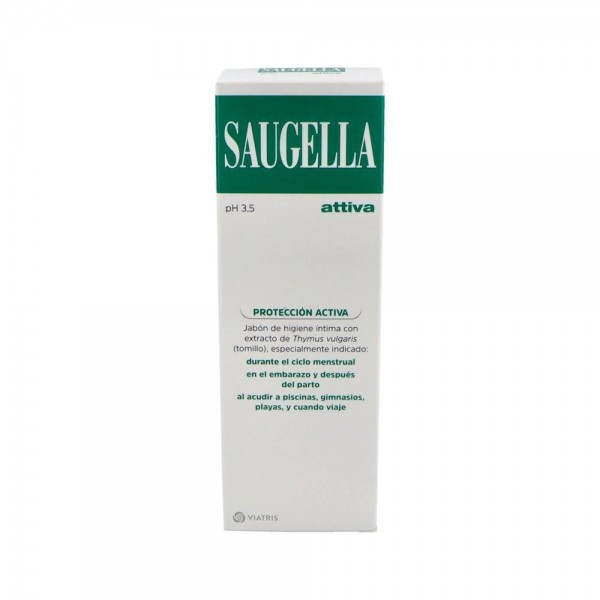 Saugella Attiva J. Íntimo Ext.Tomillo 250 Ml Verde