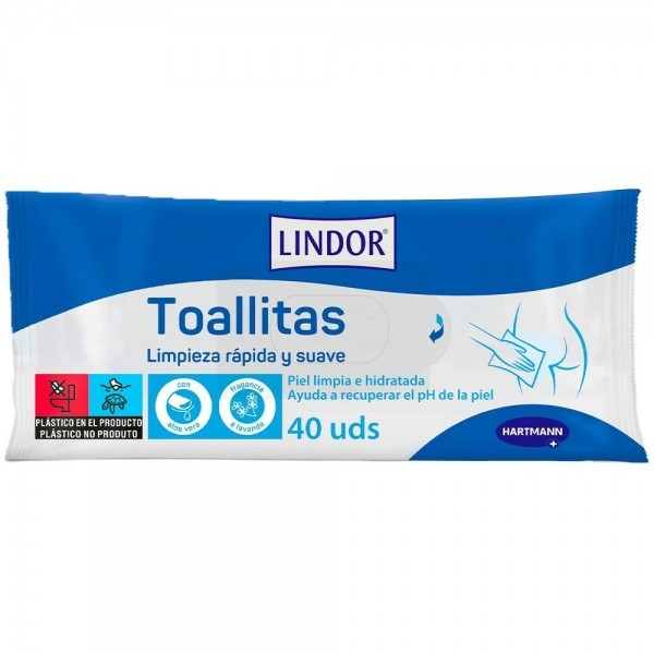 Lindor toallitas 40 uds