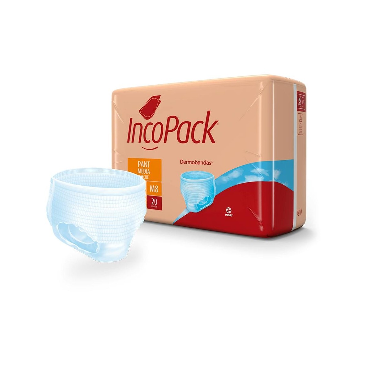 Incopack Pant Talla Media Noche Caja 80...