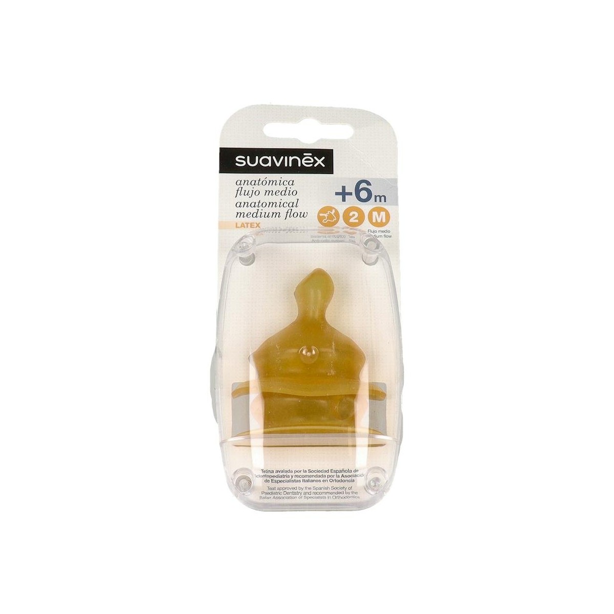 Tetina Suavinex T2 M Anat Latex 2U