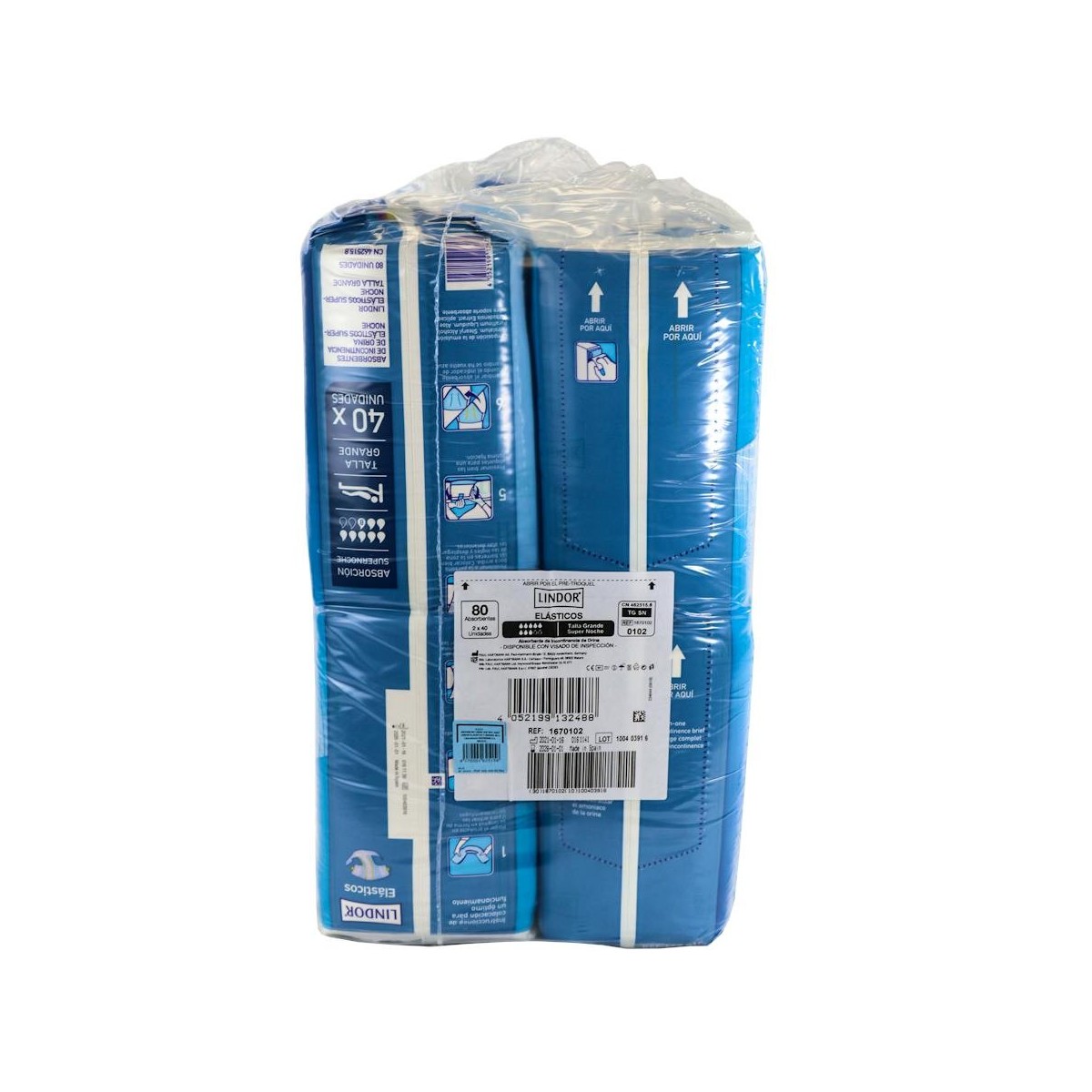 Pañal Inco Lindor Ela S-Noc Gd 80U