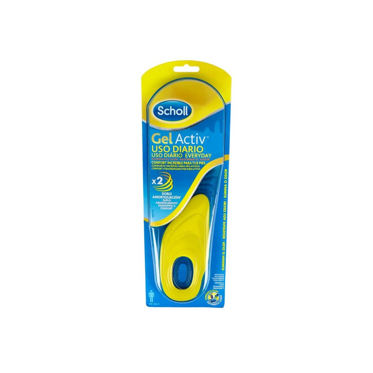 Scholl Gel Activ Plantillas Uso Diario Hombre