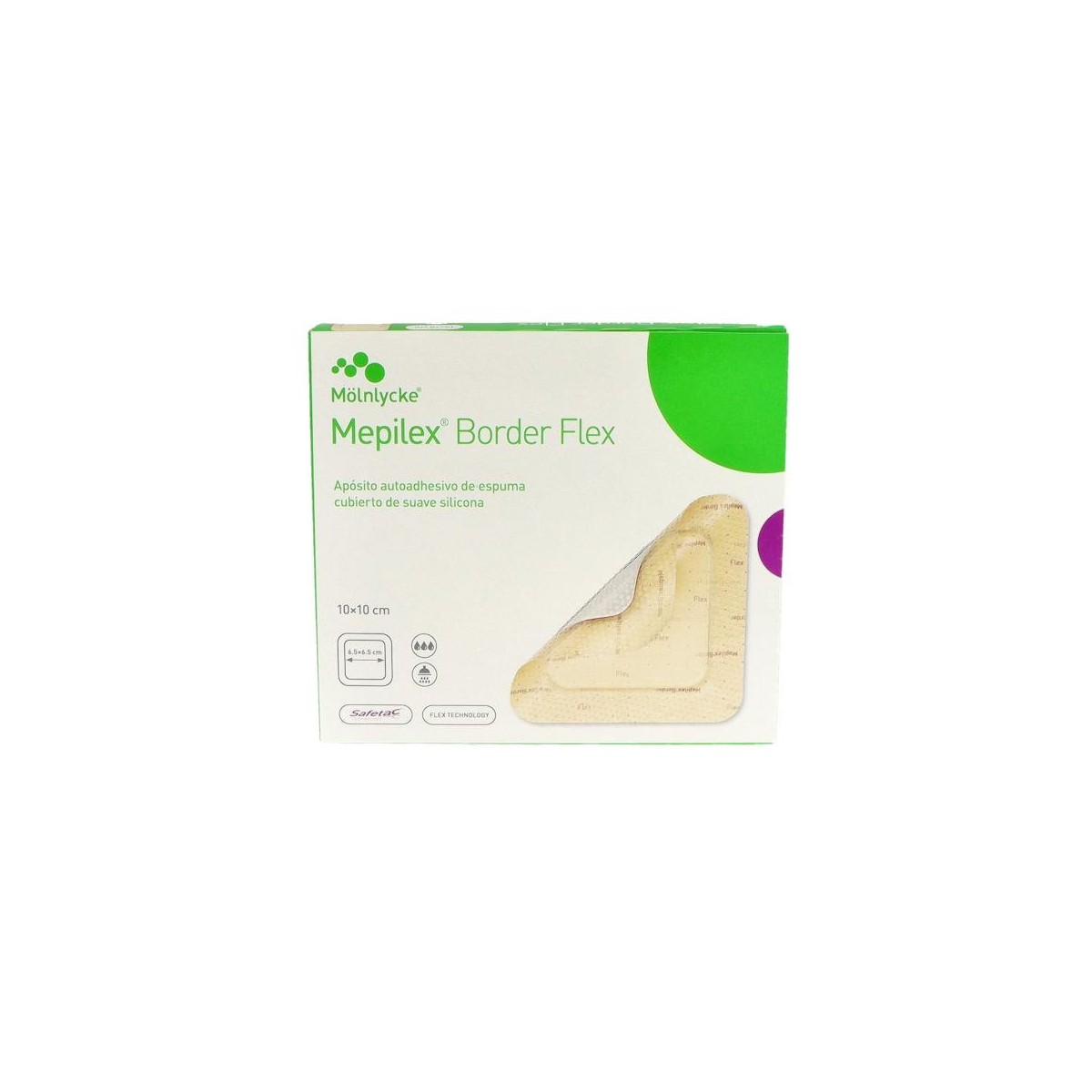 Mepilex Border Flex 10X10Cm 3 Unid