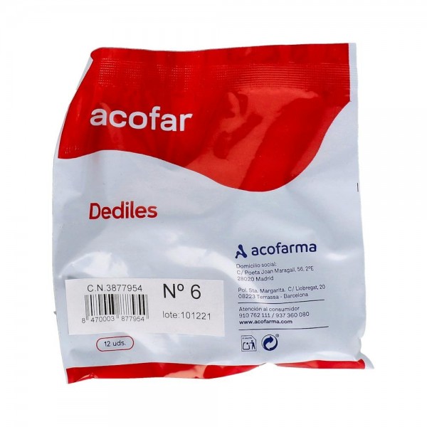 Dediles Acofar N 6 12 Unid (Larg) 85 Mm X 25 Mm (Diam)