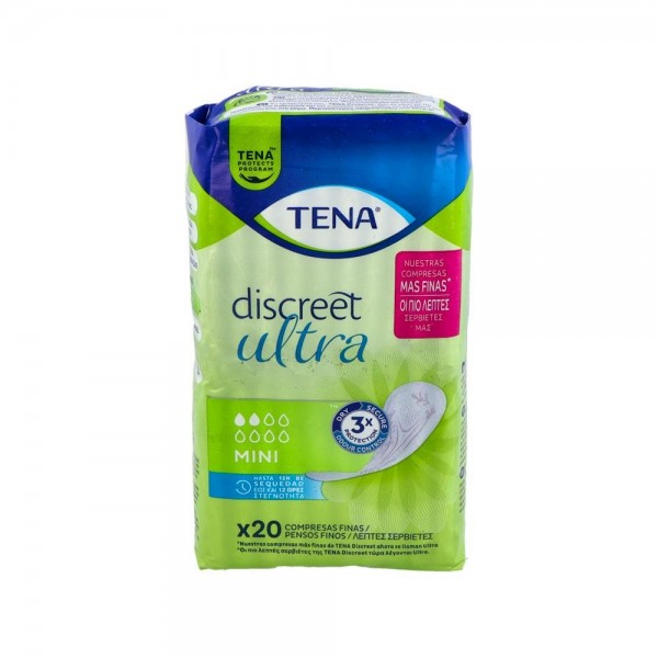 Tena Lady Discreet Inc-Liger Mini 20 Unid