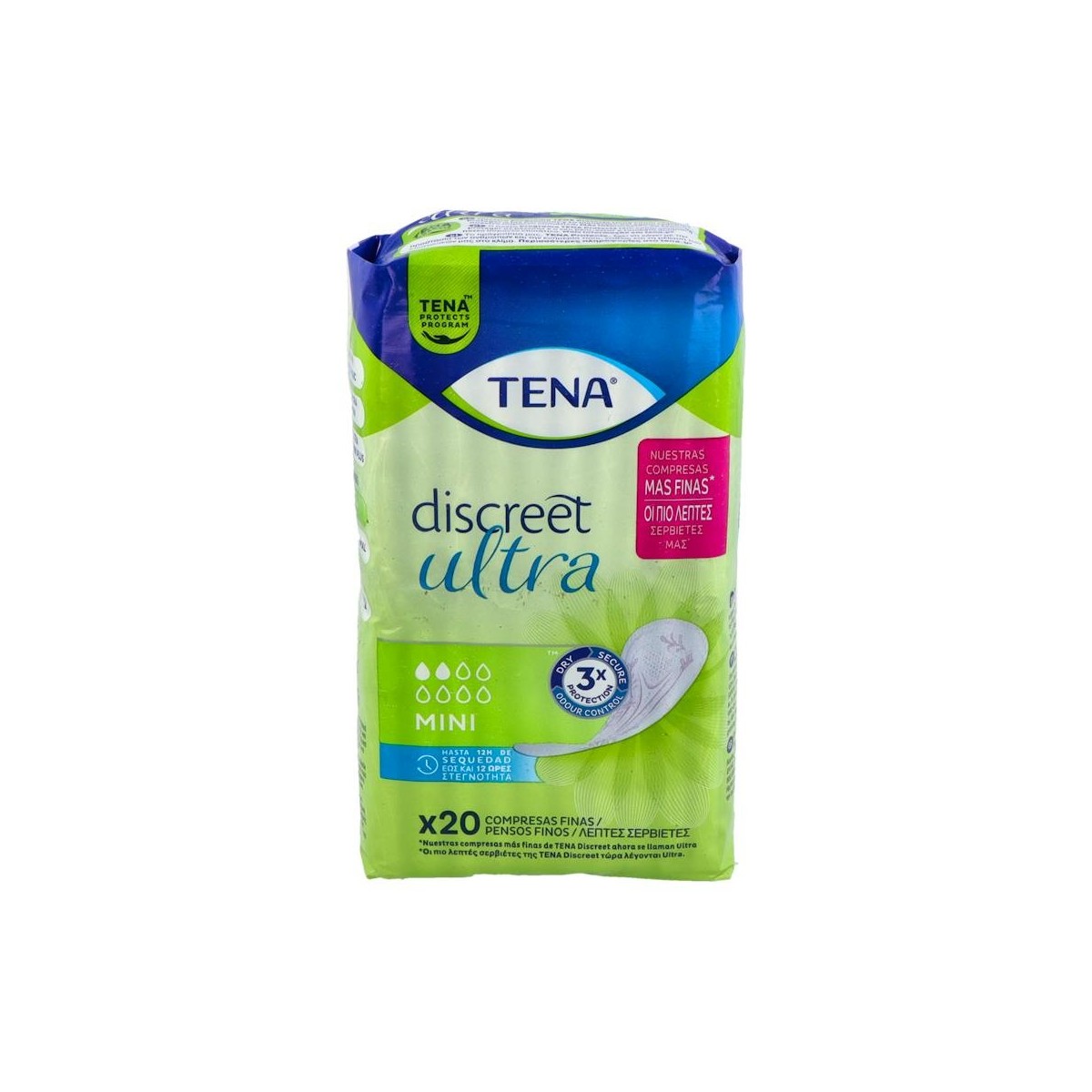 Tena Lady Discreet Inc-Liger Mini 20 Unid