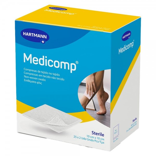 Medicomp gasa estéril 10x10cm 50 uds.
