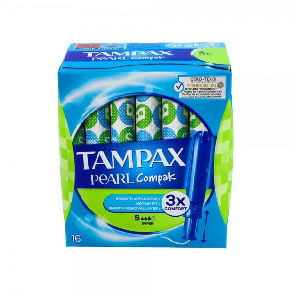 Tampon Tampax Compak Pearl Super 18 U