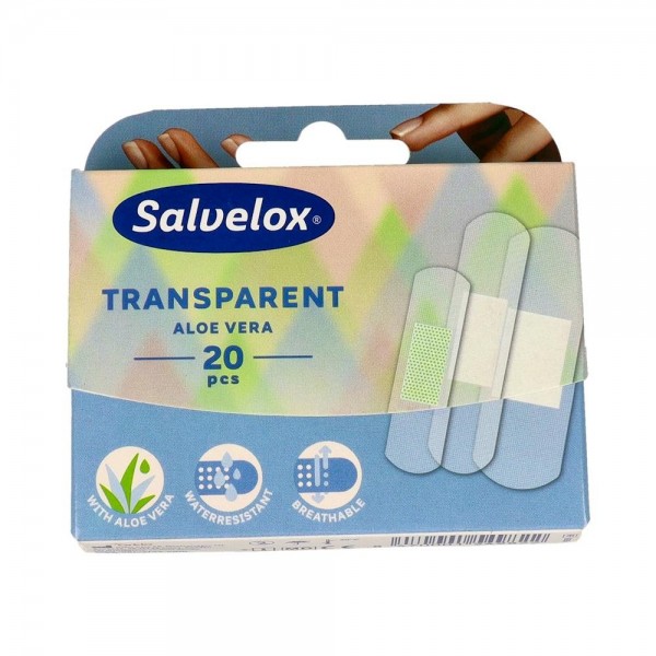 Tiritas Salvelox Transp Aloe V 3F 20 U