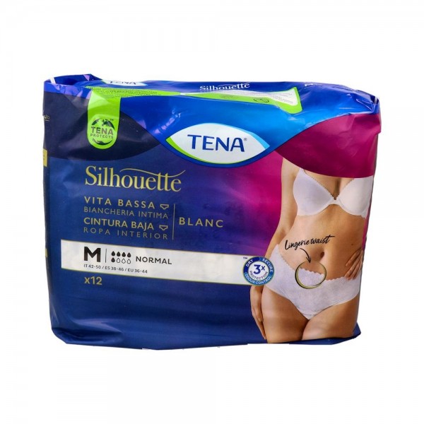 Tena Silhouette Blanco Cintura Baja T Mediano