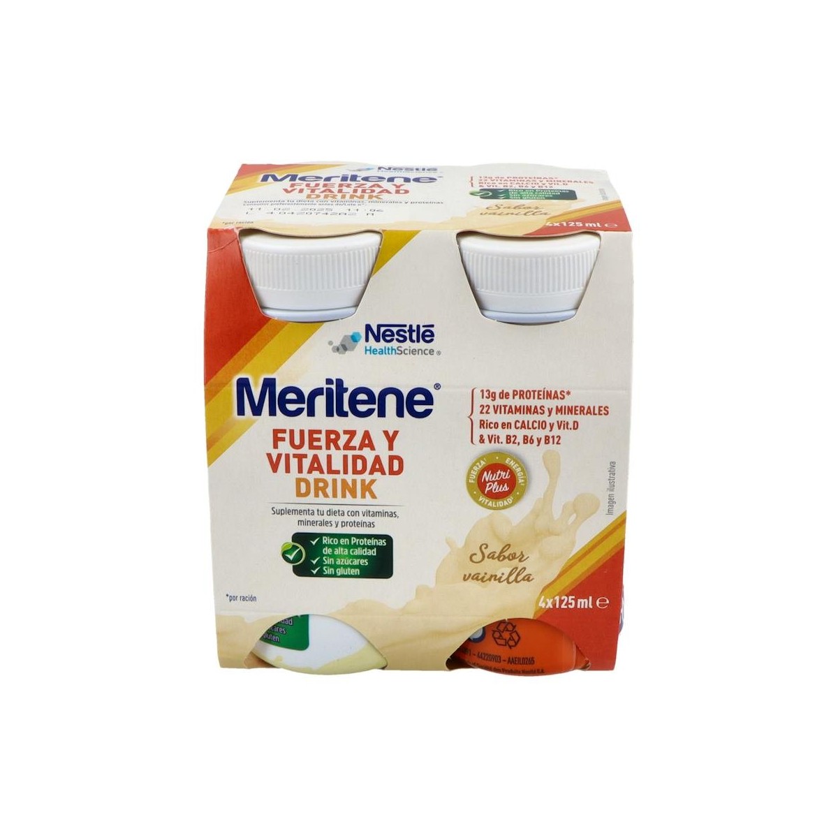 Meritene Drink Vainilla 4 Botellas 125 G