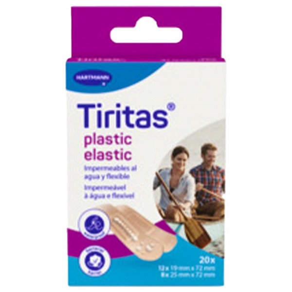 Tiritas Plastic elastic surtido 2 tamaños 20 uds