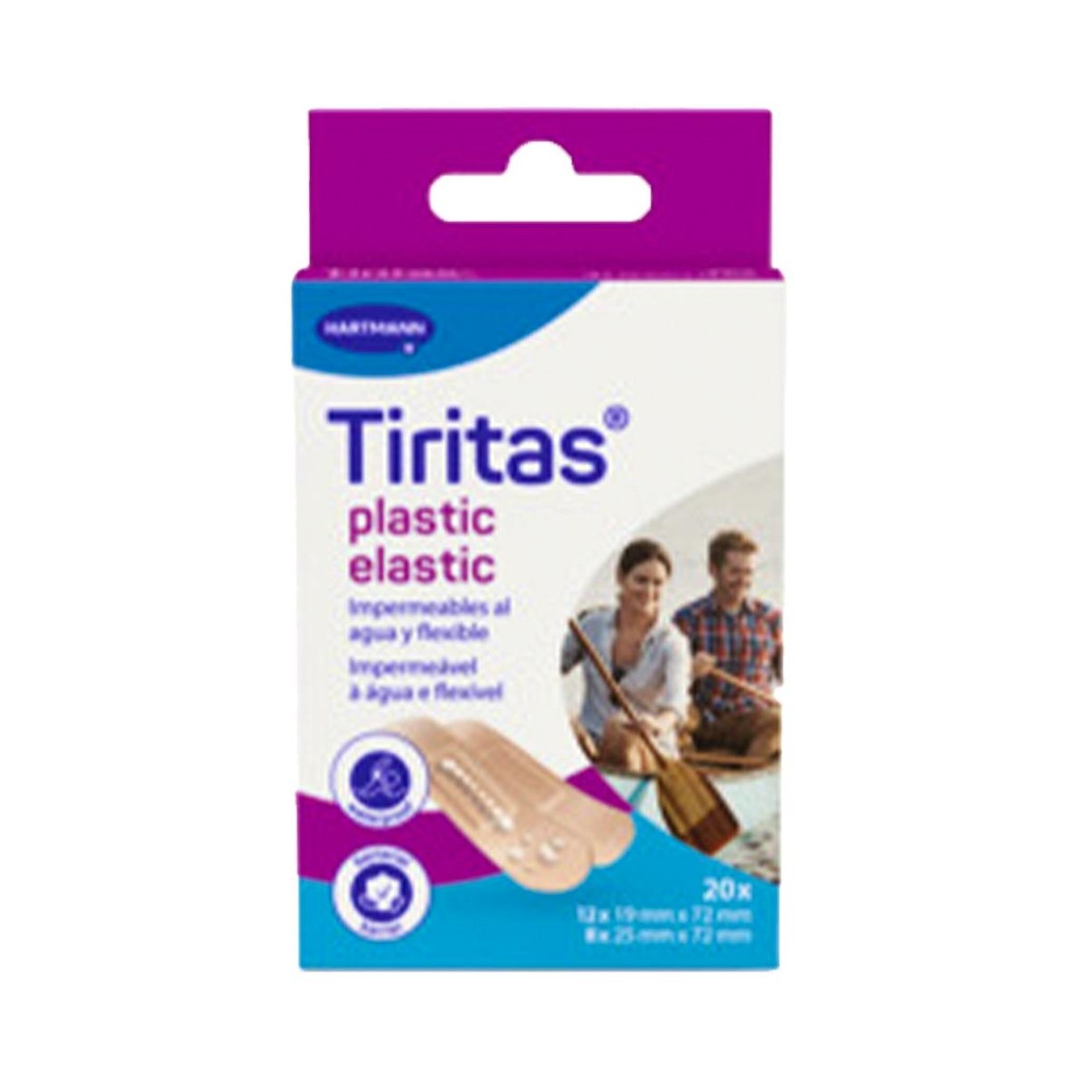 Tiritas Plastic elastic surtido 2 tamaños 20 uds